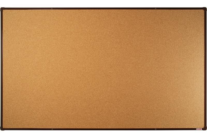 boardOK korková nástěnka s hnědým rámem 200x120 cm