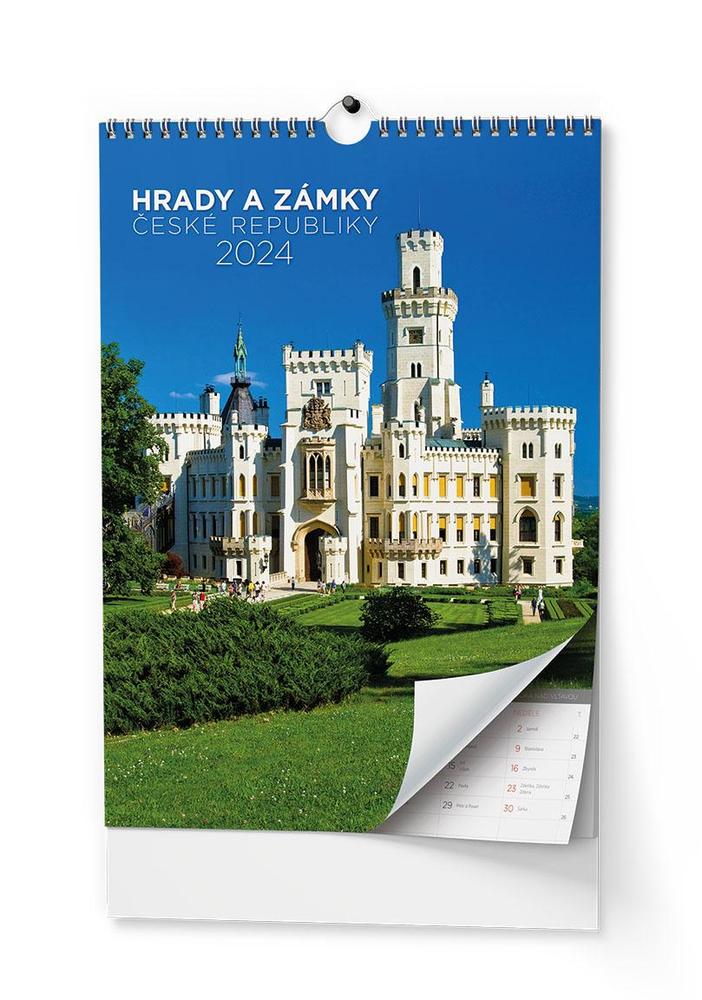 Baloušek Tisk kalendář nástěnný A3 - Hrady a zámky České republiky