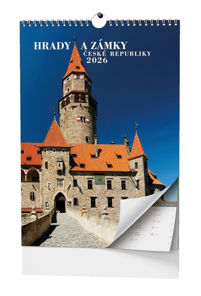 Baloušek Tisk kalendář nástěnný A3 Hrady a zámky České republiky