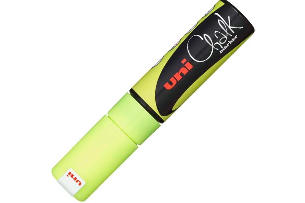 POSCA popisovač křídový UNI PWE-8K 8 mm, fluo-žlutý