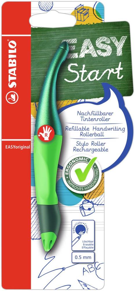 Roller Stabilo EASYoriginal holograph 0,5 pro praváky zelená/holografická