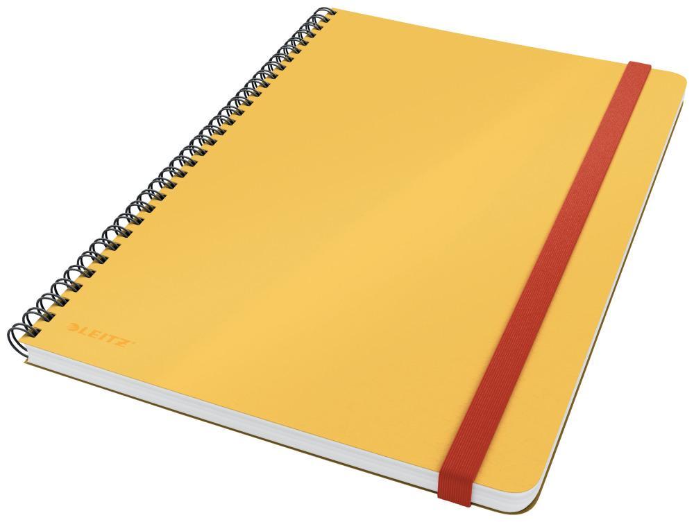 Leitz zápisník Cosy B5 kroužkový, linkovaný teplá žlutá