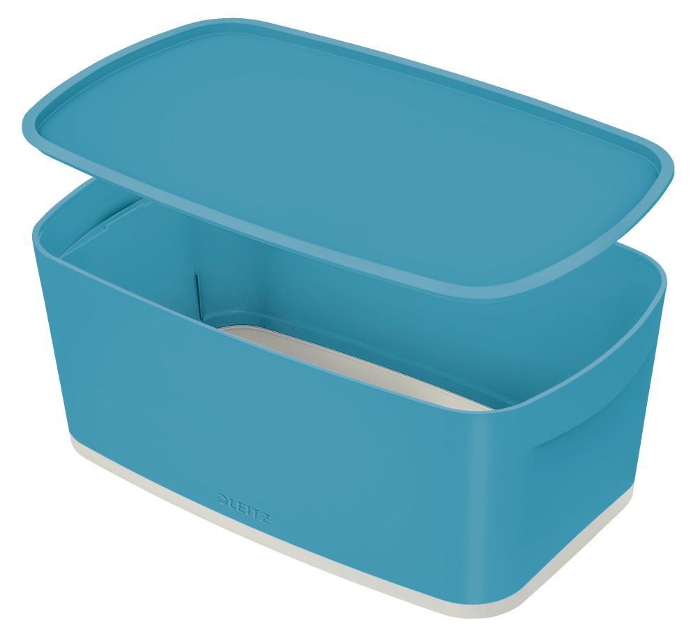 Leitz úložný přenosný box s víkem Cosy MyBox, S klidná modrá