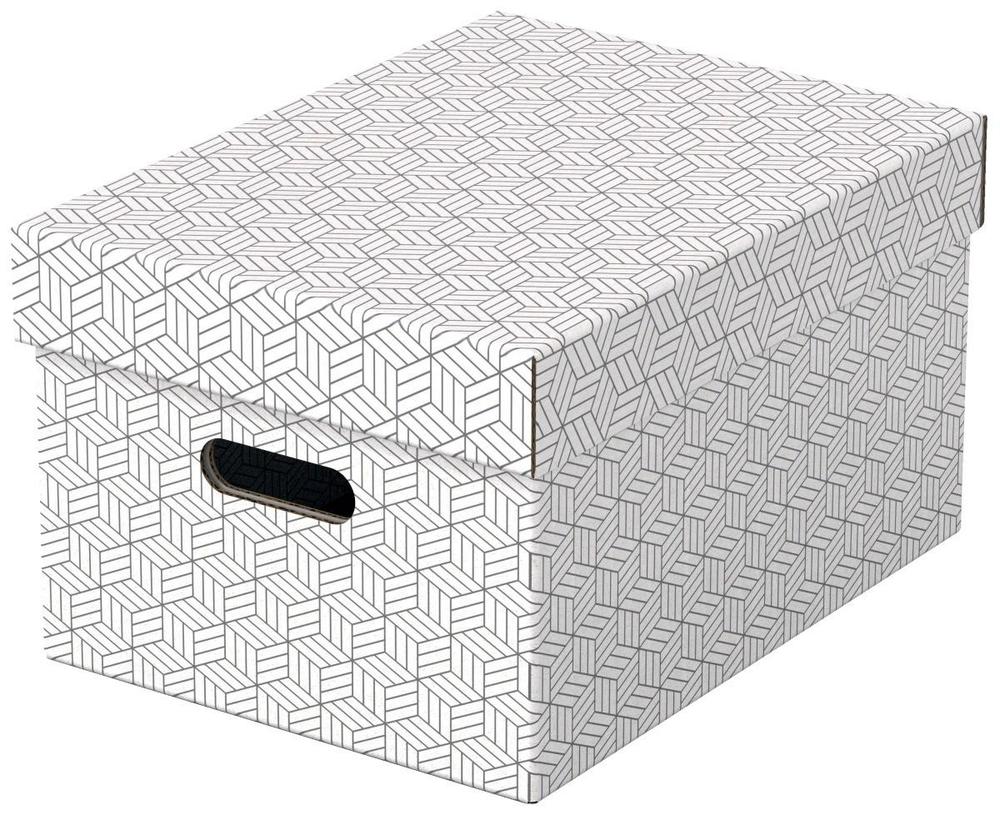 Esselte box úložný Home střední, bílý, sada 3 ks
