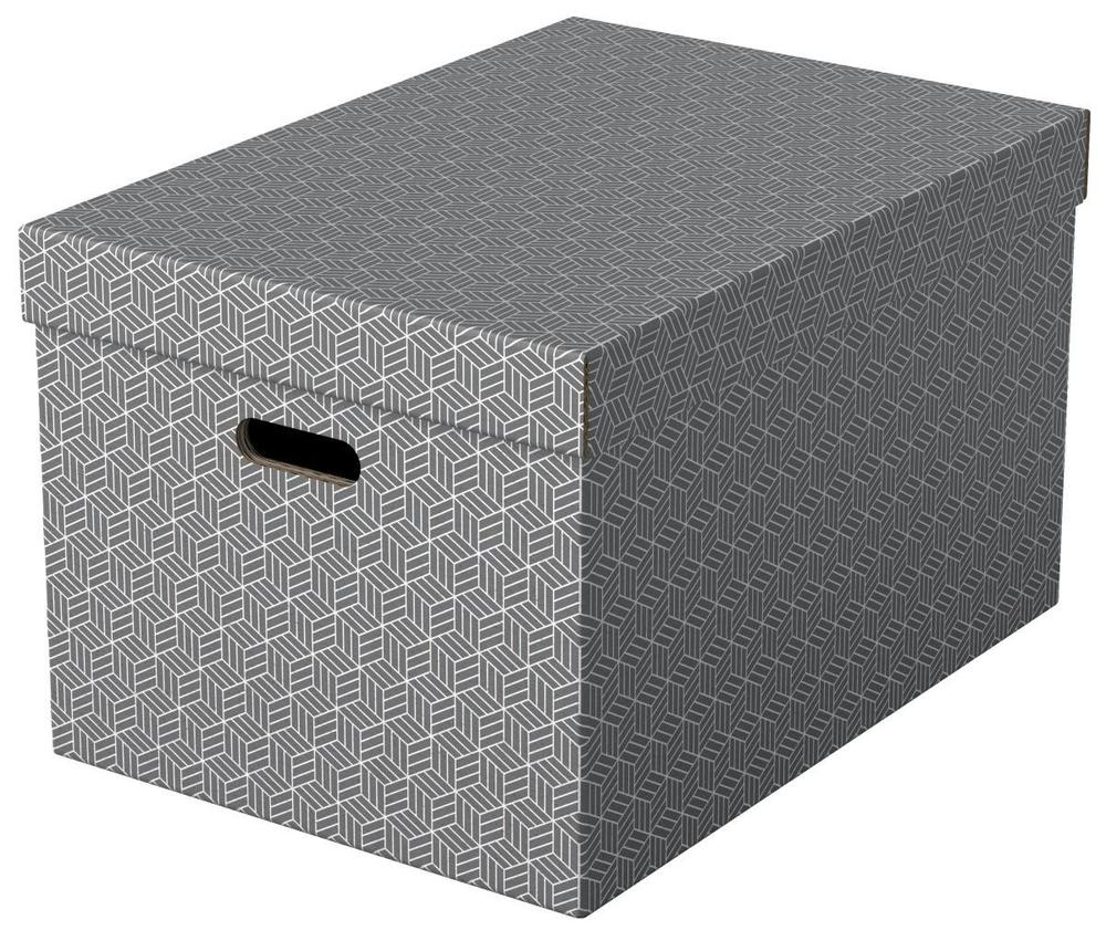 Esselte box úložný Home velký, šedý, sada 3 ks