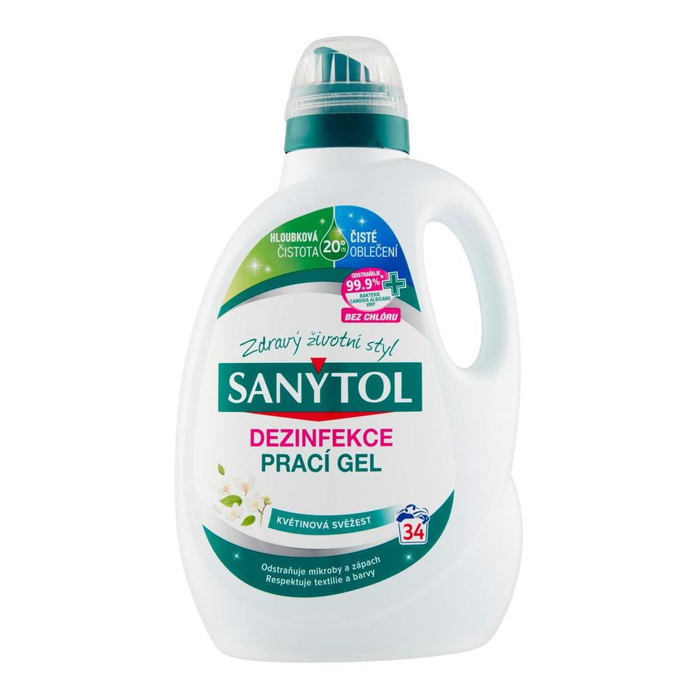 Sanytol dezinfekční prací gel 1,7 l (34 PD) květinová svěžest