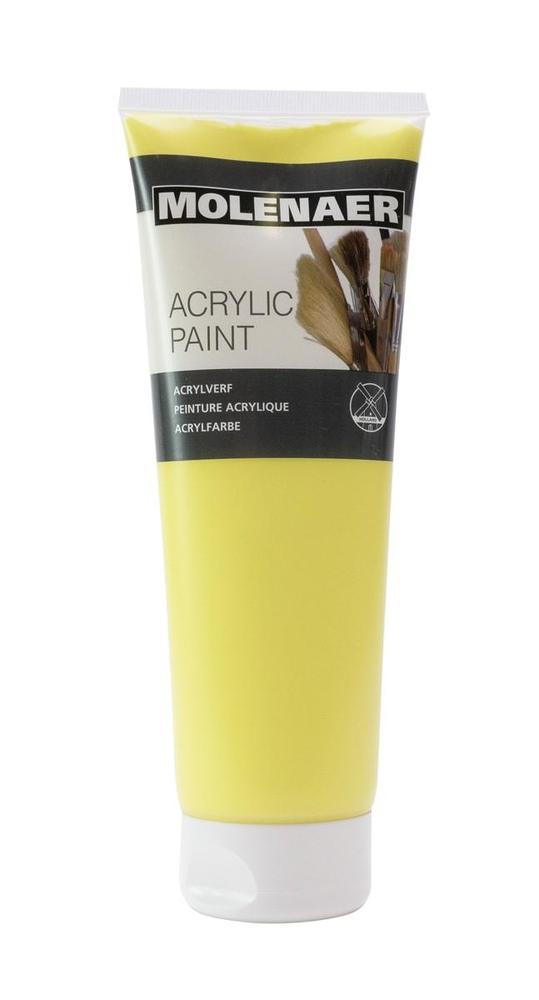 Barva akrylová Molenaer 250 ml světle žlutá