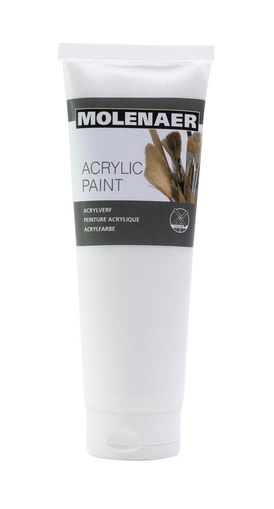 Barva akrylová Molenaer 250 ml bílá