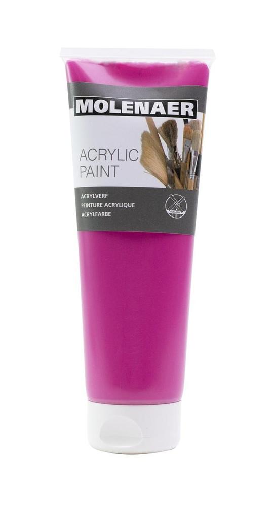 Barva akrylová Molenaer 250 ml magenta