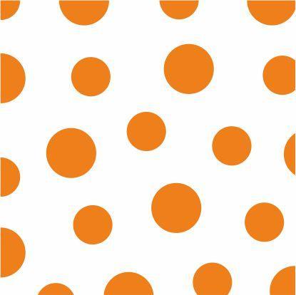 Harmony ubrousky DOTS puntík 33 x 33 cm oranžové / 30 ks