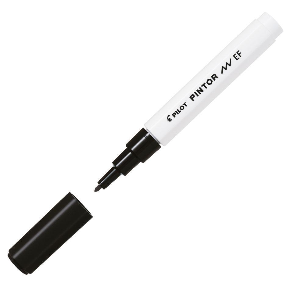 Pilot popisovač akrylový 4077 Pintor černá hrot EF