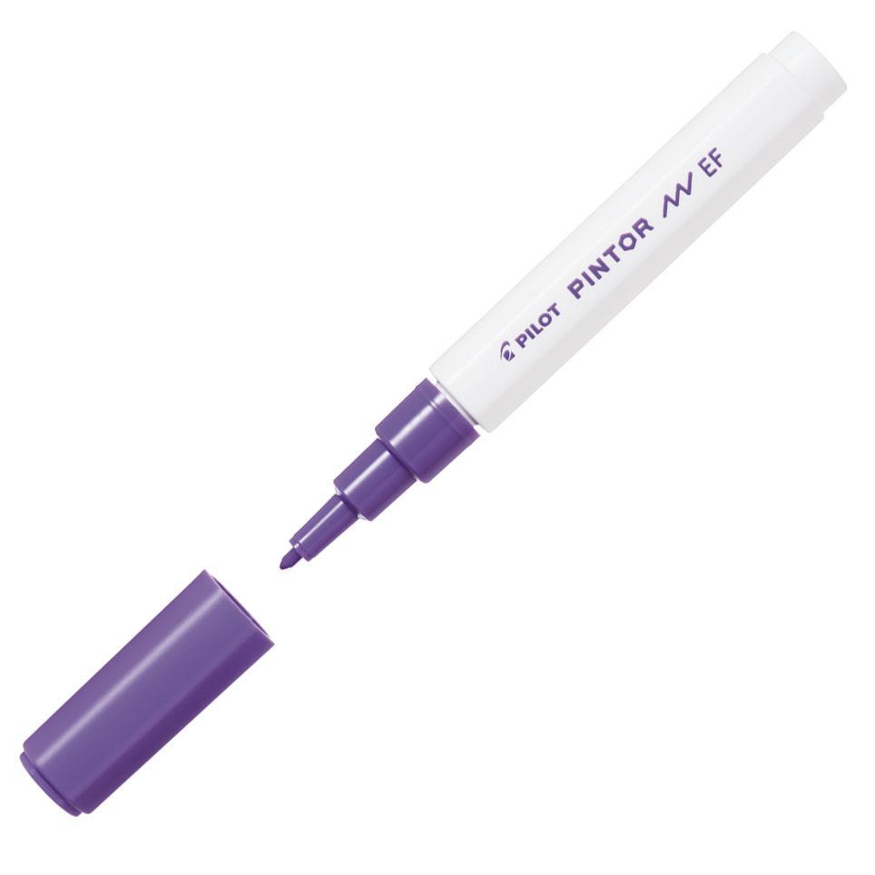 Pilot popisovač akrylový 4077 Pintor fialová hrot EF