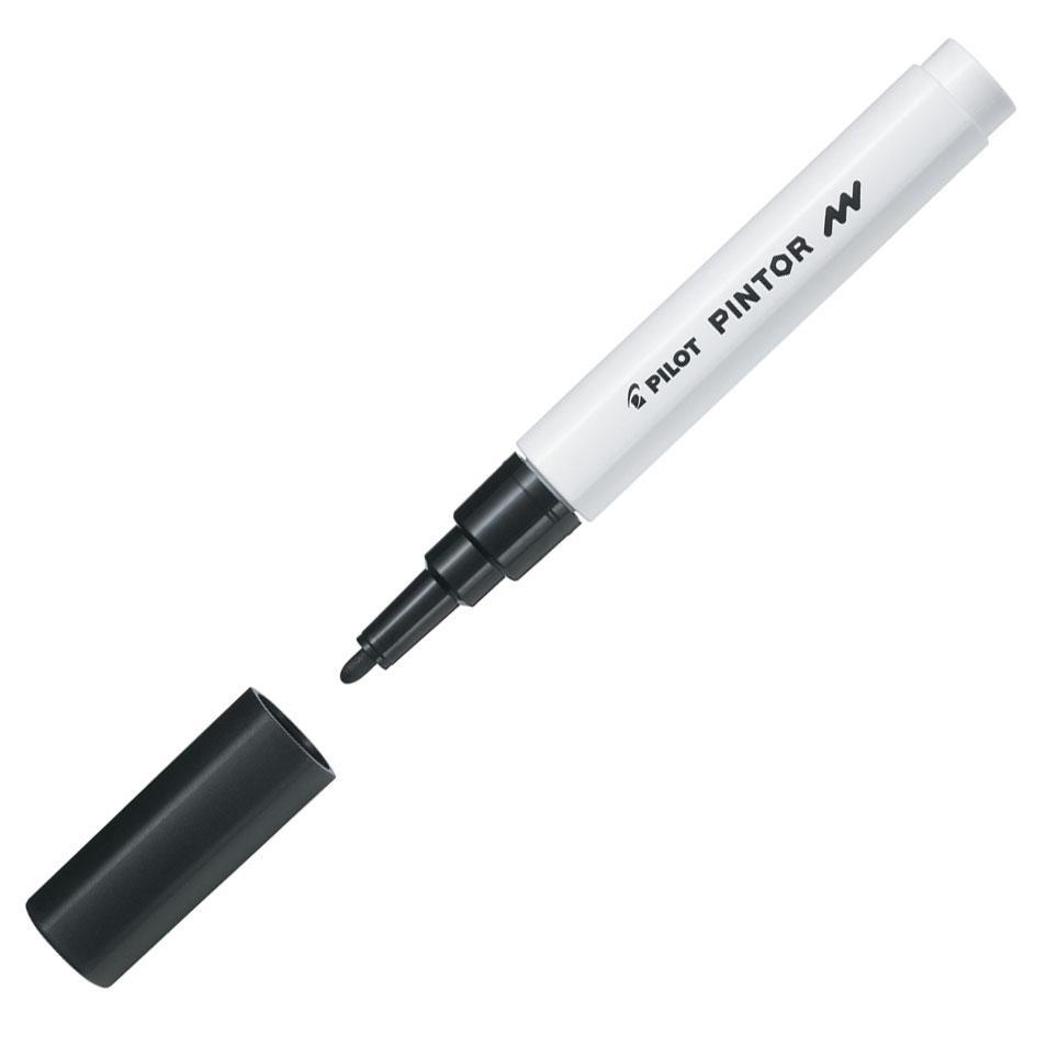 Pilot popisovač akrylový 4074 Pintor černá hrot F