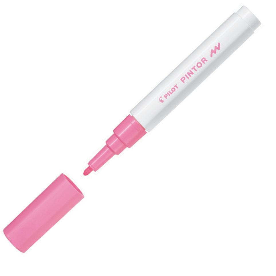 Pilot popisovač akrylový 4074 Pintor růžová hrot F
