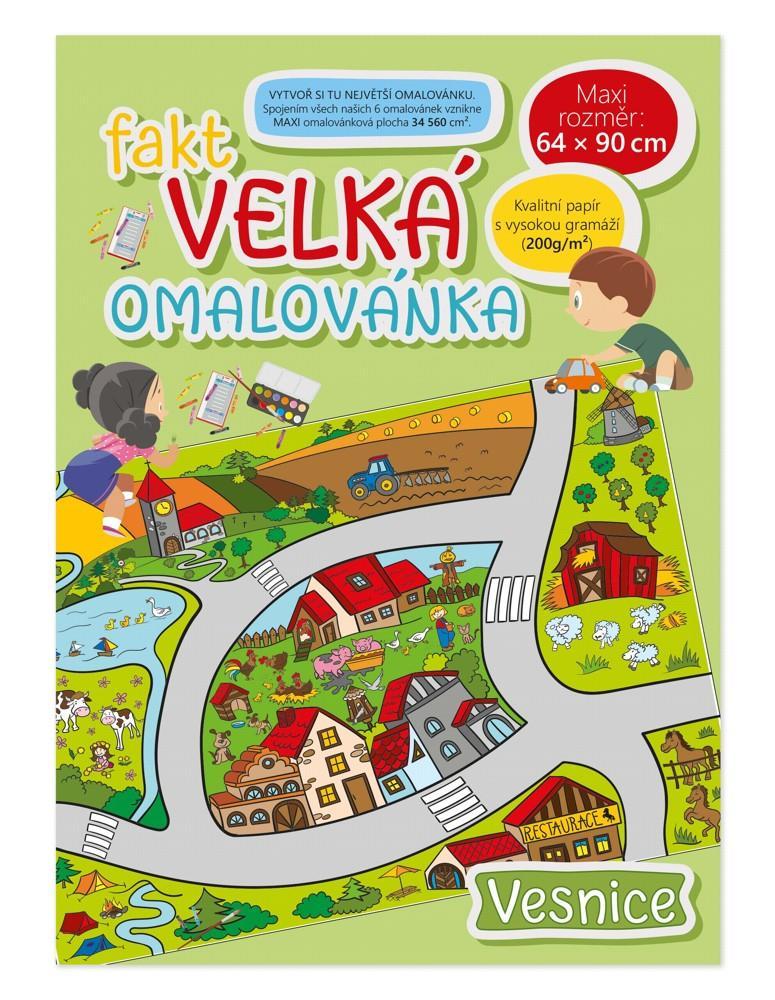 Baloušek Tisk fakt velká omalovánka Vesnice