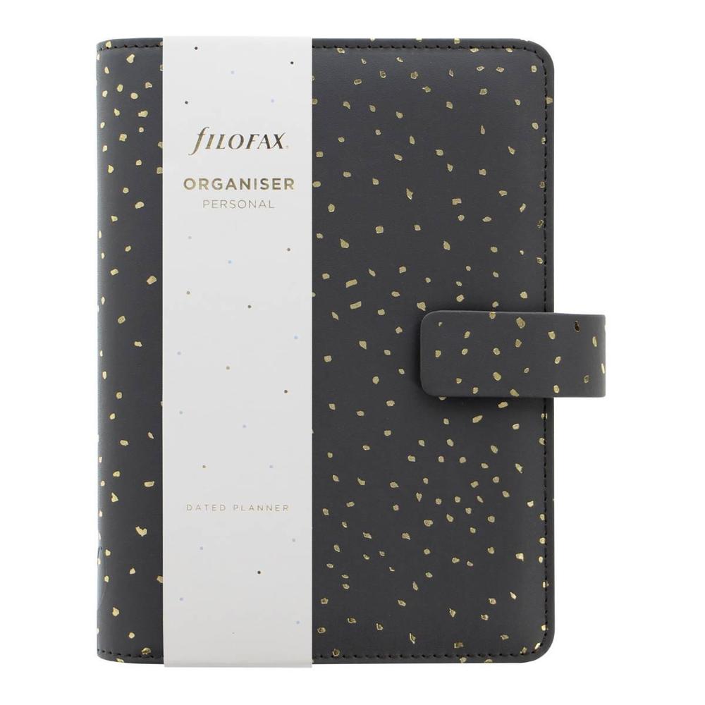 Filofax diář Confetti osobní Charcoal