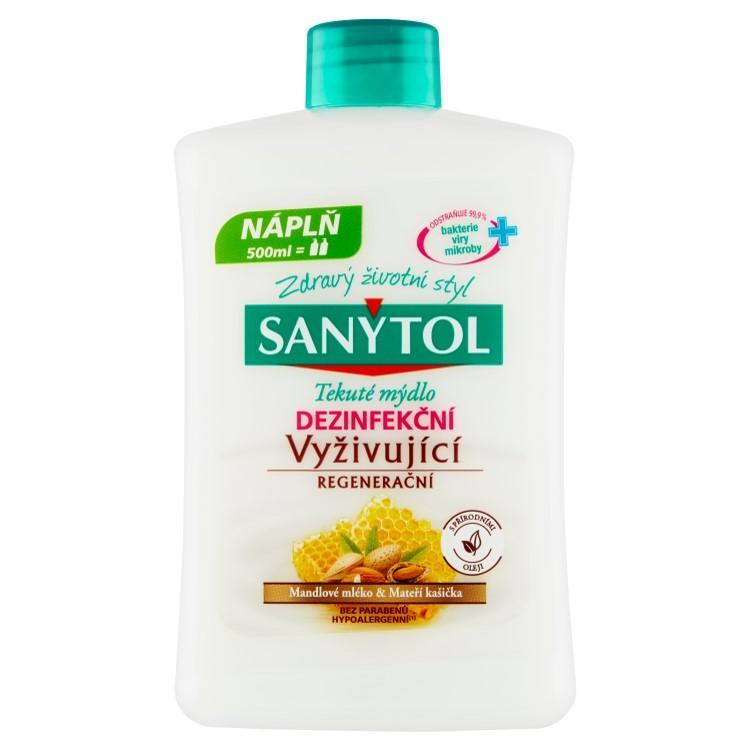 Sanytol dezinfekční mýdlo vyživující, náhradní náplň 500 ml