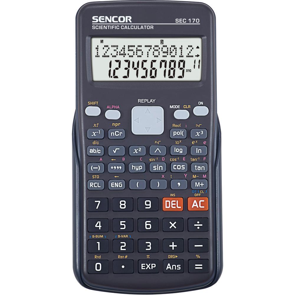 Sencor kalkulačka SEC 170 školní / 10 míst černá