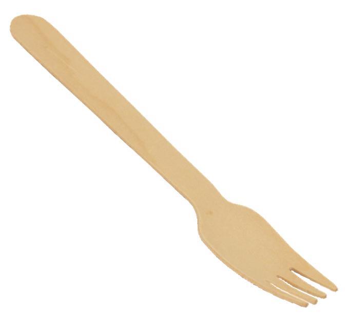 Jednorázové nádobí vidlička příborová 16 cm EKO / 100 ks