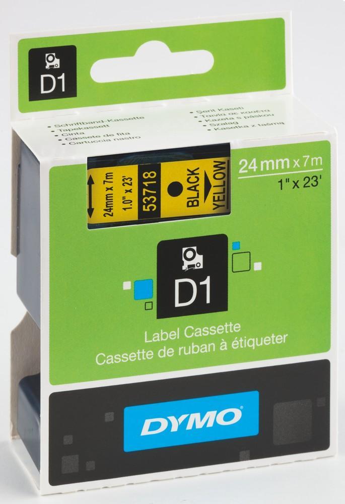Dymo páska D1 S0720980 24mm/7m černá na žluté