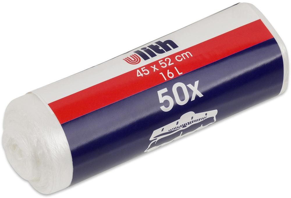 Pytel na odpadky 16L /50ks transparent 45x52cm 6mic