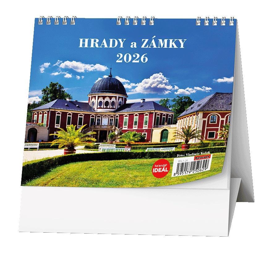 Baloušek Tisk kalendář stolní Ideál Hrady, zámky a památky ČR