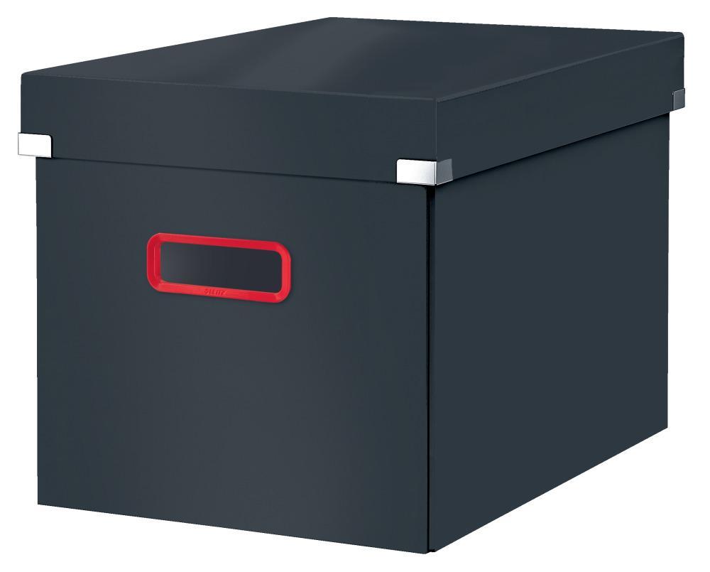 Leitz čtvercová krabice Click&Store COSY, velikost L (A4) sametově šedá
