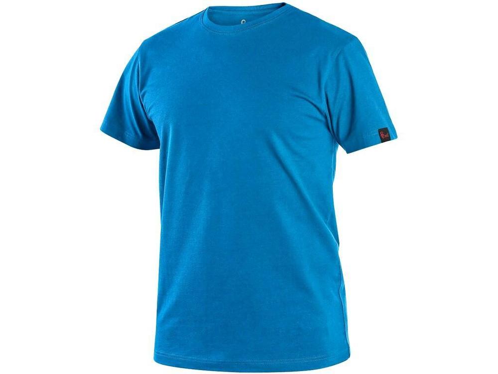 CXS tričko NOLAN, krátký rukáv, azurově modré vel.M