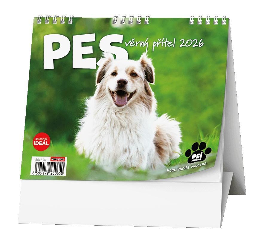 Baloušek Tisk kalendář stolní Ideál Pes, věrný přítel