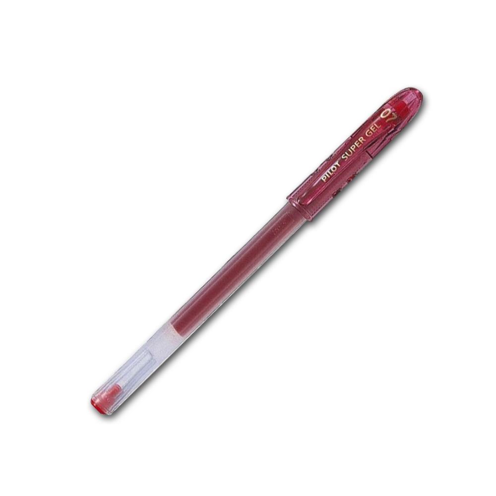 Pilot pero gelový roller Super Gel, 0,7 červené