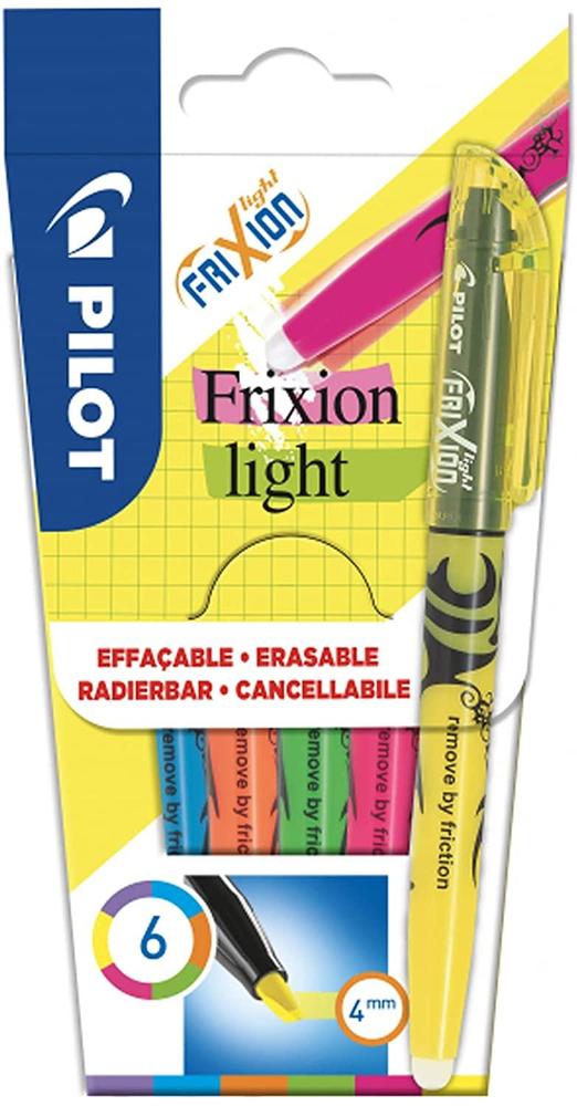 Pilot gumovací zvýrazňovač 4136 FriXion Light set 6 kusů