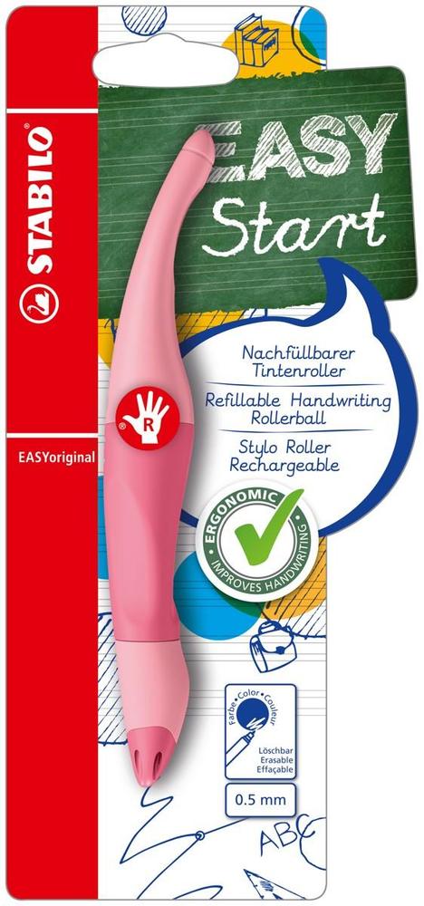 Roller Stabilo EASYoriginal 0,5 pro praváky pastel růžová