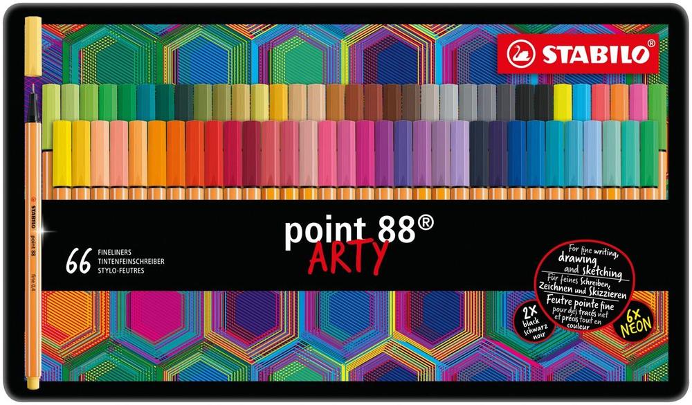 Jemný liner STABILO point 88 ARTY 66 barev
