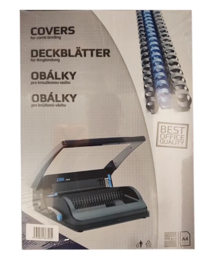 Zadní strana - imitace kůže /100 ks modrá A4/250 g