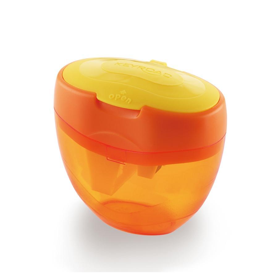 Keyroad ořezávátko plast 3 otvory + zásobník TRI Plus, oranžové