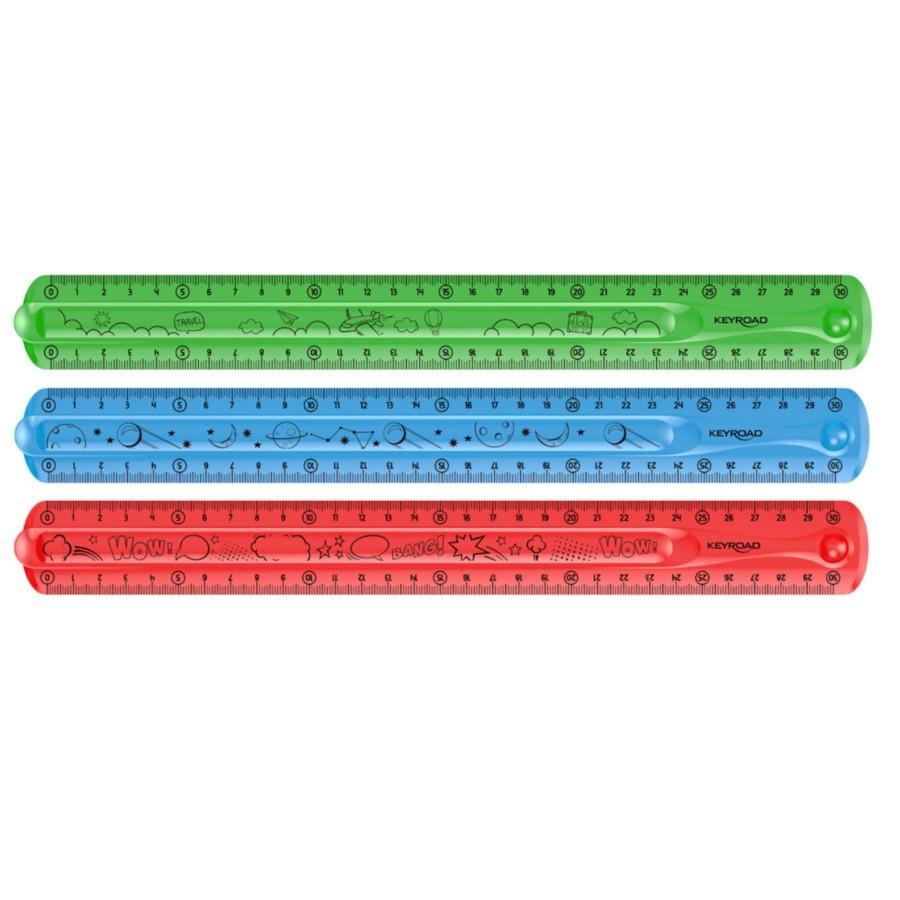 Keyroad pravítko Flexi, 30 cm, asort