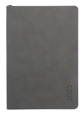Baloušek Tisk diář měsíční s notesem DiNo B5 šedá