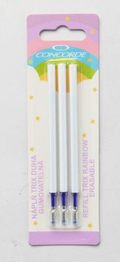 CONCORDE gumovatelná náplň Trix Duha modrá 3 ks