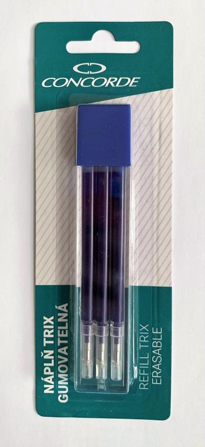 CONCORDE gumovatelná náplň Trix modrá 3 ks