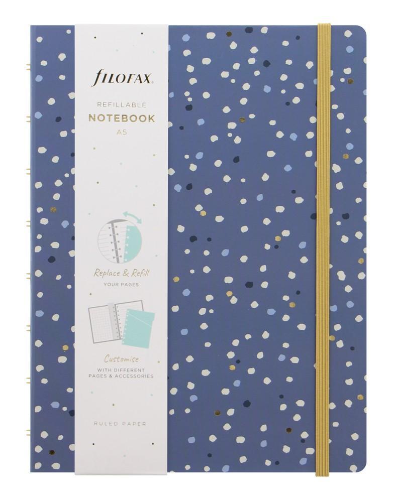 Filofax zápisník Notebook Indigo A5, Snow