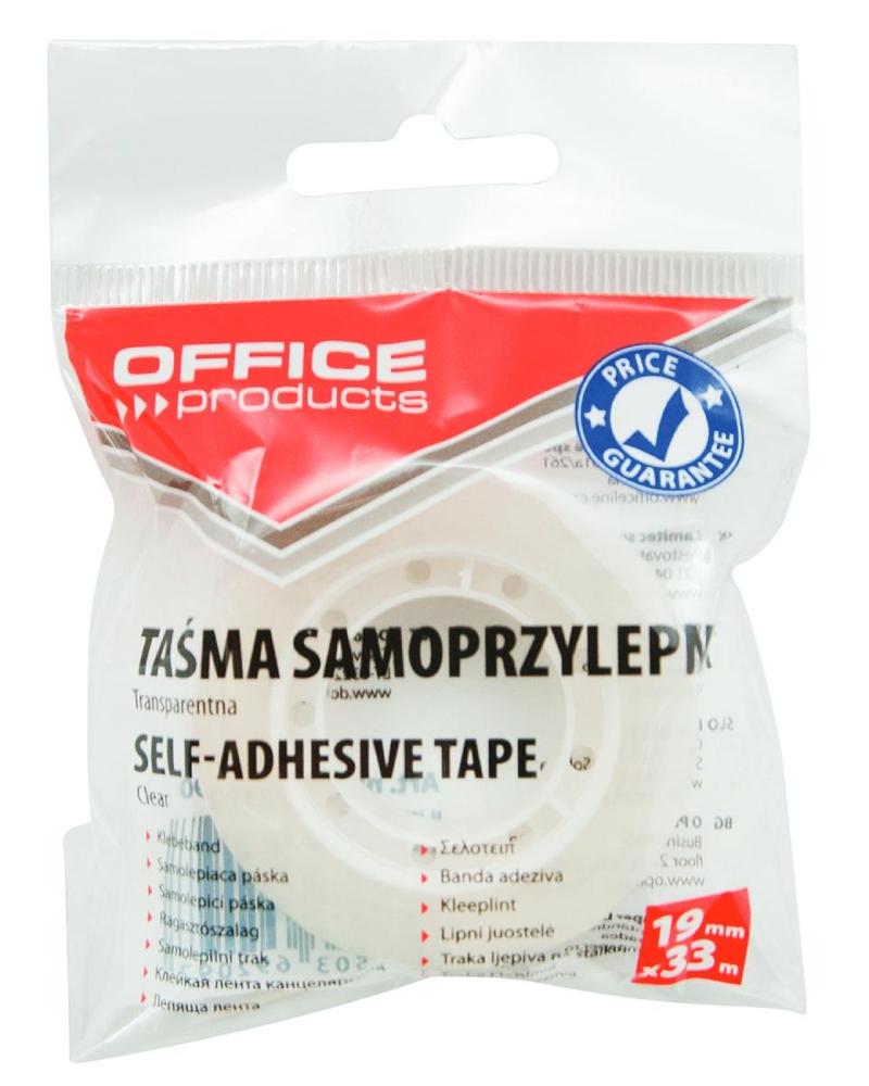 Office Products lepicí páska 19 mm x 33 m transparentní