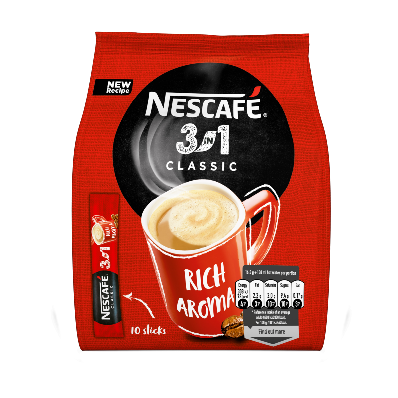 Káva NESCAFÉ Classic 3v1/ 10 x 16,5 g
