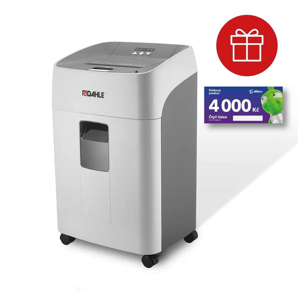 Dahle skartovačka 300 ShredMATIC, 14-300 listů, 4 x 15 mm, 40 l + dárková poukázka ALZA 4000 Kč