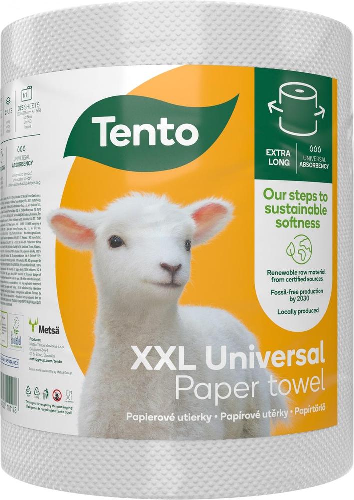 Papírová utěrka v roli TENTO Universal XXL 2-vrstvá 100% celulóza 80 m
