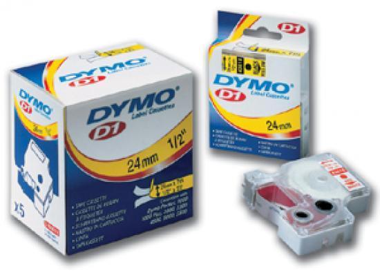 Dymo páska D1 9mm/7m černá na červené