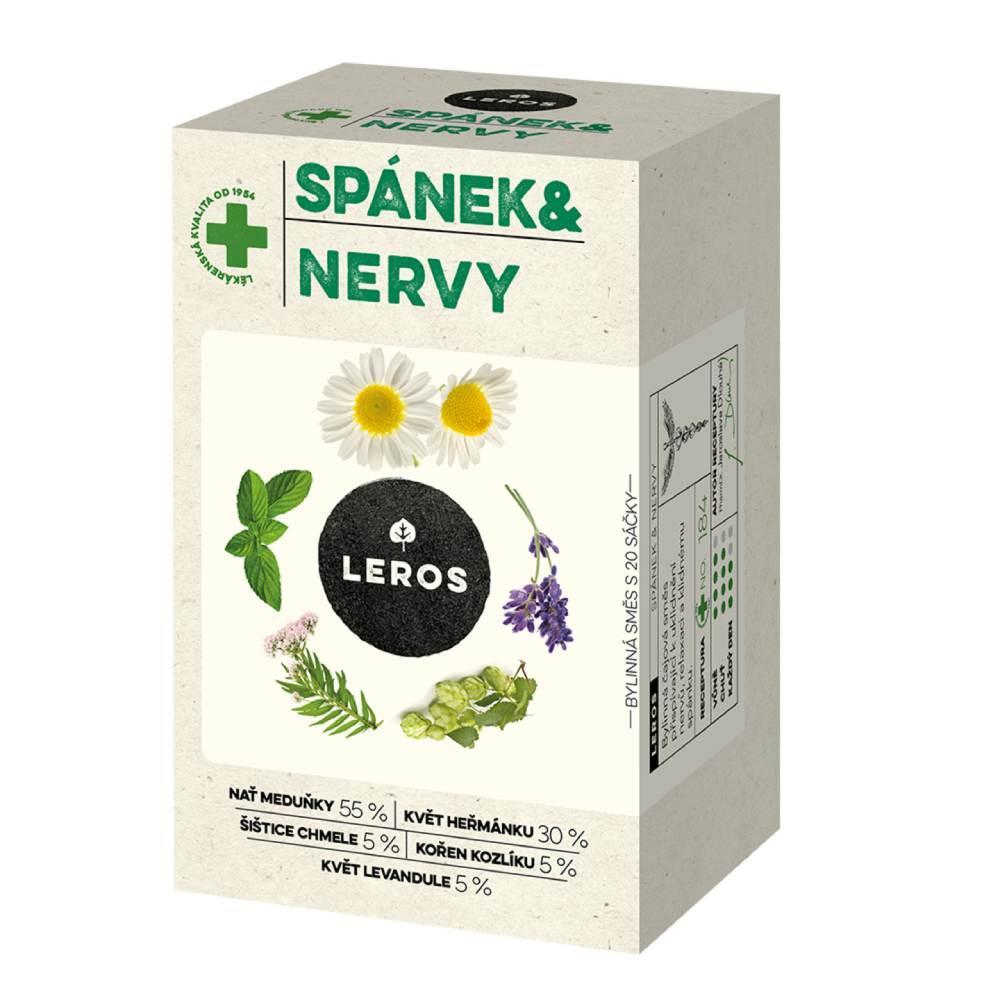 Bylinný čaj Leros Spánek & nervy / 20 sáčků