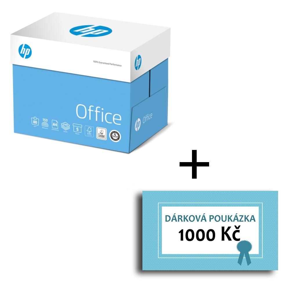 HP Office papír kopírovací A4 80g, 500 listů, 120 bal, bílý