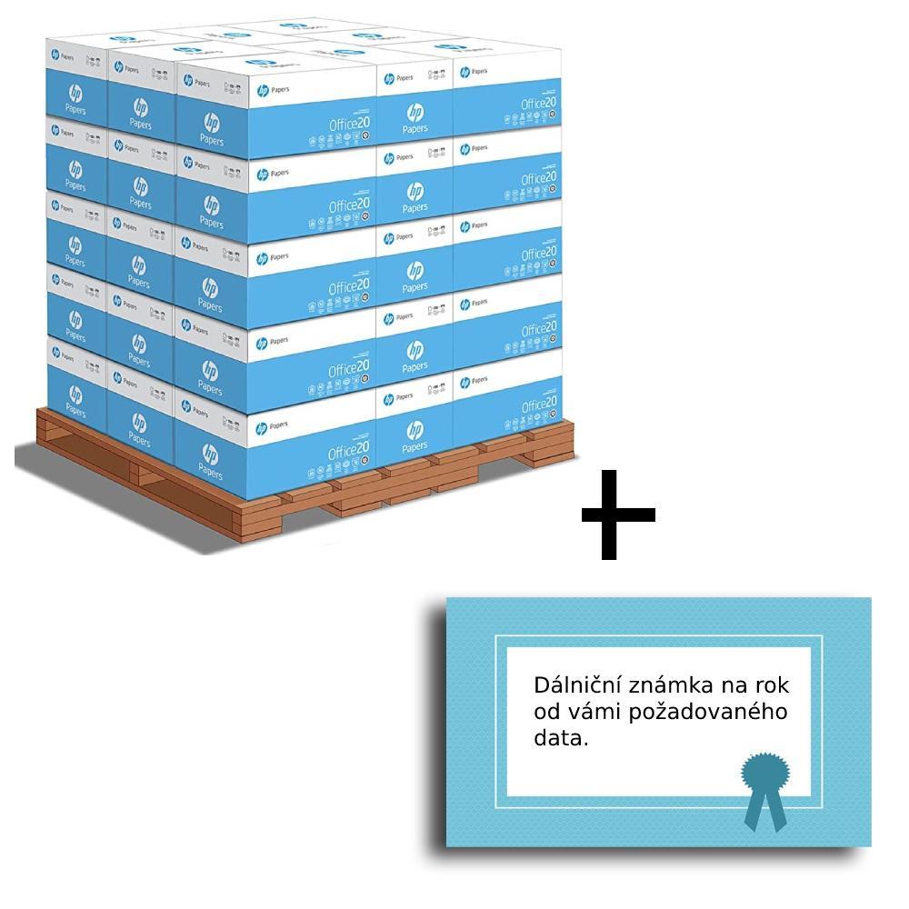HP Office papír kopírovací A4 80g, 500 listů, 240 bal, bílý