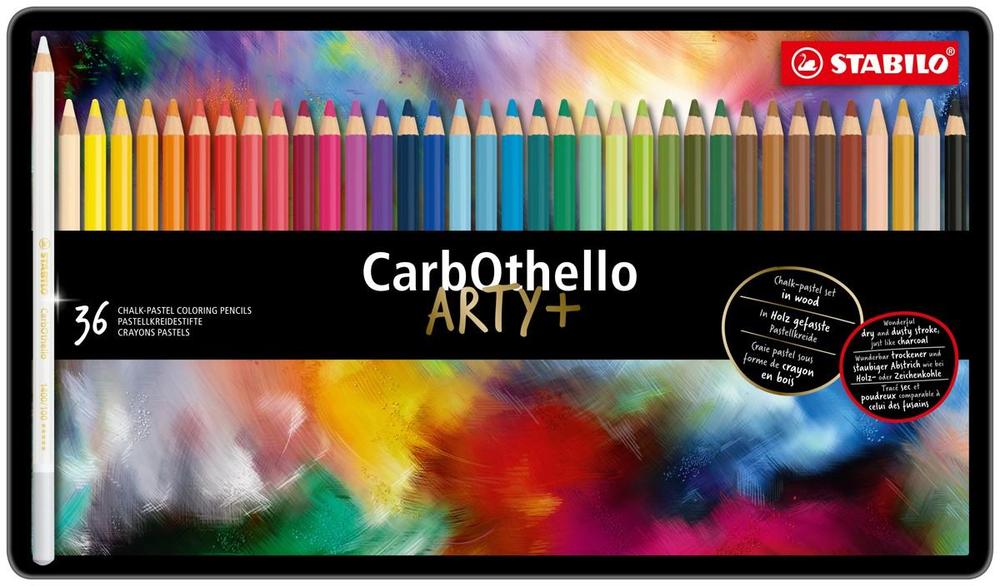 Pastelky STABILO CarbOthello ARTY+ 36 ks v plechové krabičce