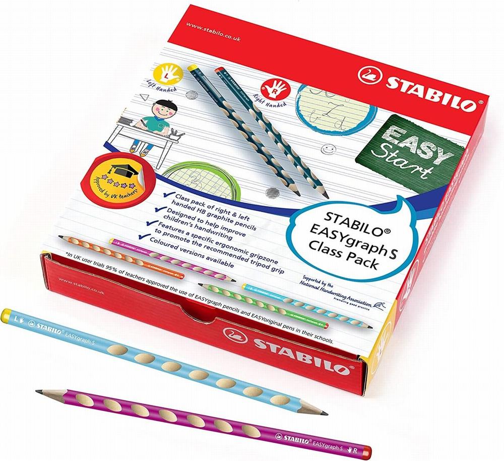Tužka grafitová STABILO EASYgraph tenká sada 48 ks školní box